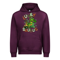 Mauve Wine Lucky Saurus Urban Hoodie - CowGirlArtShop
