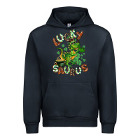 Navy Lucky Saurus Urban Hoodie - CowGirlArtShop