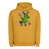 Pigment Peanut Butter Lucky Saurus Urban Hoodie - CowGirlArtShop