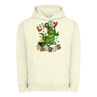 Pigment Pistachio Lucky Saurus Urban Hoodie - CowGirlArtShop