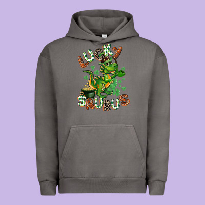 Lucky Saurus Urban Hoodie Designed By Cowgirlartshop