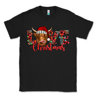 Black love christmas highland cow and turquoise gemstone Classic Tee - Jasminsmagicworld