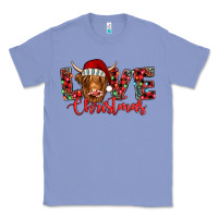 Colony Blue love christmas highland cow and turquoise gemstone Classic Tee - Jasminsmagicworld