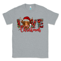 Heather Grey love christmas highland cow and turquoise gemstone Classic Tee - Jasminsmagicworld