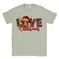 Matcha love christmas highland cow and turquoise gemstone Classic Tee - Jasminsmagicworld