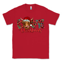 Red love christmas highland cow and turquoise gemstone Classic Tee - Jasminsmagicworld