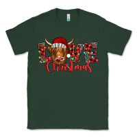 Sports Green love christmas highland cow and turquoise gemstone Classic Tee - Jasminsmagicworld