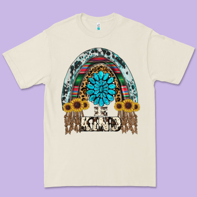 Western Rainbow  Be Kind Premium Tee Designed By Ranaportraitstore