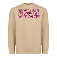 Mushroom breast cancer butterflies Heavyweight Sweatshirt - Jasminsmagicworld