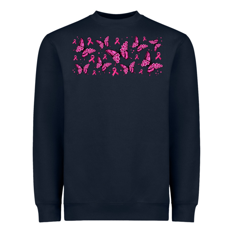 Breast Cancer Butterflies Heavyweight Sweatshirt by Jasminsmagicworld | Teevron