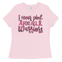 Bubblegum Pink i wear pink for all warriors Ladies Tee - JahusDesignShop