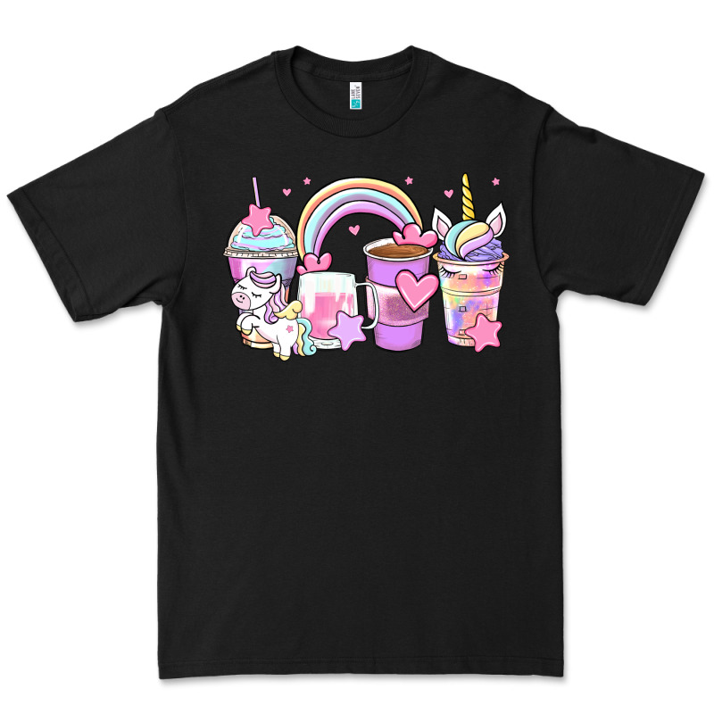 Unicorn Coffee Cups Premium Tee by Zillion Design Studio | Teevron