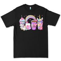 Black unicorn coffee cups Premium Tee - Zillion Design Studio