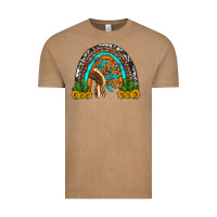 Vintage Coffee indian headdress cactus and sunflowers rainbow Vintage Tee - Artiststas