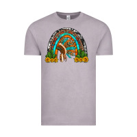 Vintage Zinc indian headdress cactus and sunflowers rainbow Vintage Tee - Artiststas