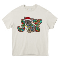 Cream french bulldog christmas joy Heavy Core Tee - RanaPortraitStore