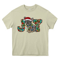 Mossy french bulldog christmas joy Heavy Core Tee - RanaPortraitStore