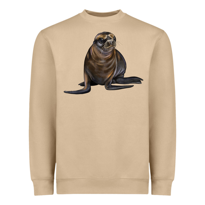 Sea Lion Illustrations Heavyweight Sweatshirt by LillyAllenDesigns | Teevron