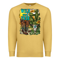 Antique Gold wild and free cowgirl boots Premium Sweatshirt - RanaPortraitStore