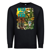 Black wild and free cowgirl boots Premium Sweatshirt - RanaPortraitStore