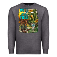 Charcoal Heather wild and free cowgirl boots Premium Sweatshirt - RanaPortraitStore