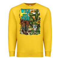 Lemon wild and free cowgirl boots Premium Sweatshirt - RanaPortraitStore