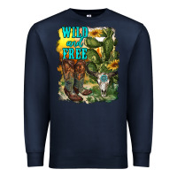 Navy wild and free cowgirl boots Premium Sweatshirt - RanaPortraitStore