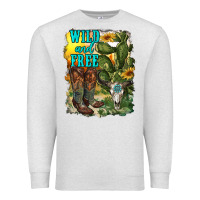 Oatmeal Heather wild and free cowgirl boots Premium Sweatshirt - RanaPortraitStore