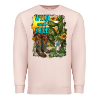 Pale Pink wild and free cowgirl boots Premium Sweatshirt - RanaPortraitStore