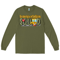 Army Green transportation squad Long Sleeve Tee - MaliasSmallBusiness