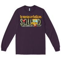 Plum transportation squad Long Sleeve Tee - MaliasSmallBusiness