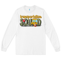 White transportation squad Long Sleeve Tee - MaliasSmallBusiness