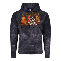 Cloud Black happy holidays Vintage Hoodie - JahusDesignShop