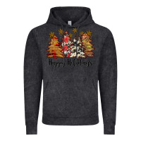 Vintage Black happy holidays Vintage Hoodie - JahusDesignShop