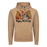 Vintage Coffee happy holidays Vintage Hoodie - JahusDesignShop