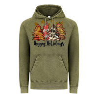 Vintage Olive happy holidays Vintage Hoodie - JahusDesignShop