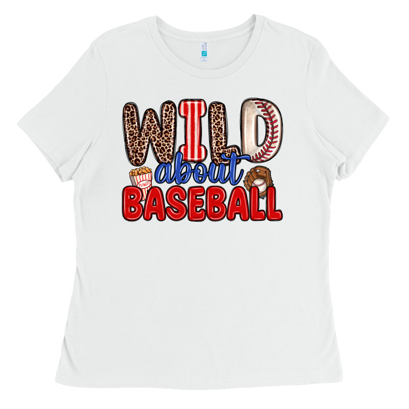 Wild About Baseball Ladies Tee by Zillion Design Studio | Teevron