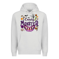 Dove Grey Candy Monster Premium Hoodie - texasbilliewilder