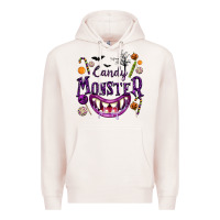 Pale Pink Candy Monster Premium Hoodie - texasbilliewilder