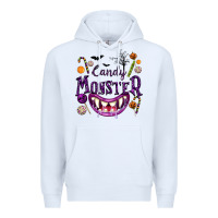 White Candy Monster Premium Hoodie - texasbilliewilder