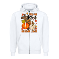 White fall for jesus he never leaves Zipper Hoodie - MaliasSmallBusiness