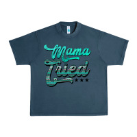 Midnight Navy mama tried aztec turquoise Urban Heavy Tee - AdoDesignShop