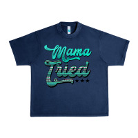 Navy mama tried aztec turquoise Urban Heavy Tee - AdoDesignShop