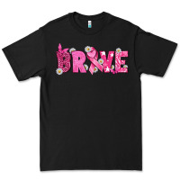 Black Breast Cancer Brave Premium Tee - texasbilliewilder