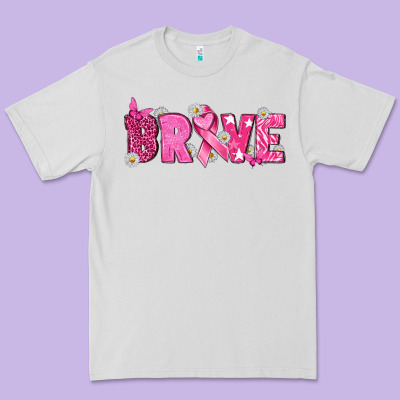Breast Cancer Brave Premium Tee Designed By Texasbilliewilder