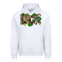 White Western luck St. Patrick's Day Urban Hoodie - CowGirlArtShop