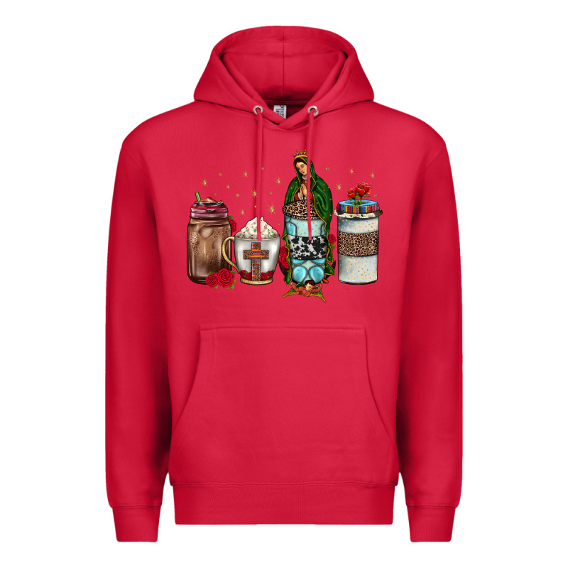 Our Lady Of Guadalupe Coffee Premium Hoodie by JahusDesignShop | Teevron