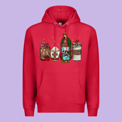 Our Lady Of Guadalupe Coffee Premium Hoodie Designed By Jahusdesignshop