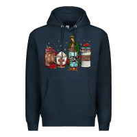 Navy our lady of guadalupe coffee Premium Hoodie - JahusDesignShop