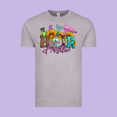 Hair Hustler Hairstylist Vintage Tee Designed By Artiststas